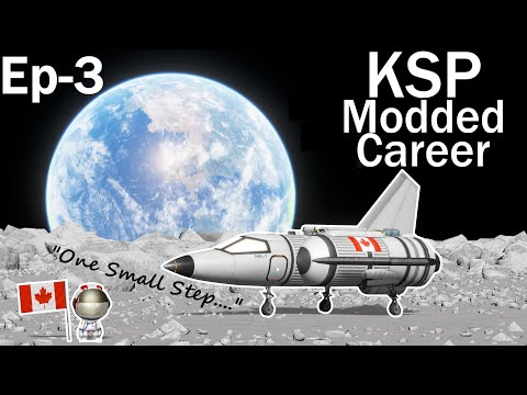 KSP Modded Career Ep3: "One small step..."