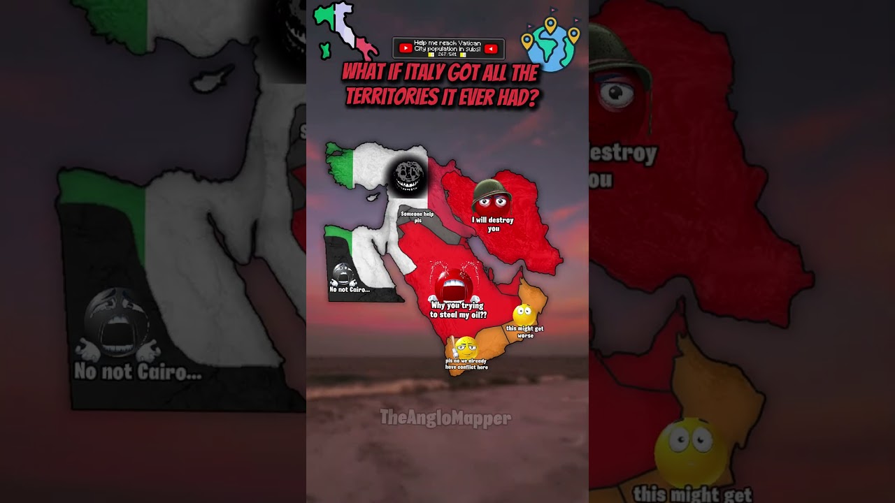 What if Italy got all the territories it ever had? #fypシ゚viral #mapping #mapper #geography