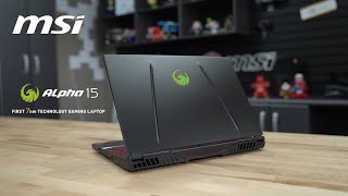 Video 3 of Product MSI Alpha 15 Gaming Laptop (AMD Ryzen 4000, A4DEK)
