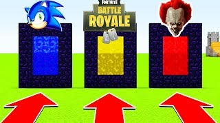 DO NOT CHOOSE THE WRONG PORTAL (SONIC,FORTNITE BATTLE ROYALE, PENNYWISE)(PS4/XboxOne/PE/MCPE)