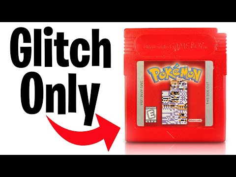 Pokémon Red but I can only Catch Glitch Pokémon