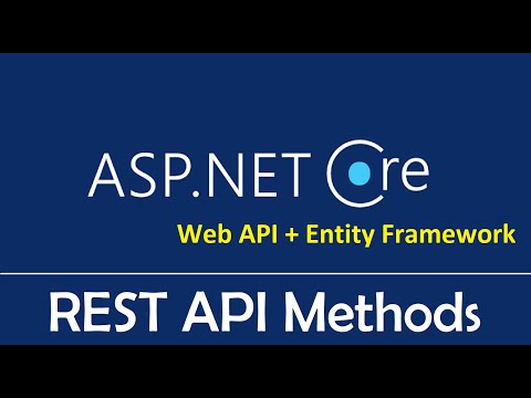 ASP NET Core Web API Entity Framework Core REST API Methods EP03