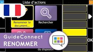 Apprendre GuideConnect: Lettres et documents – Renommer un document