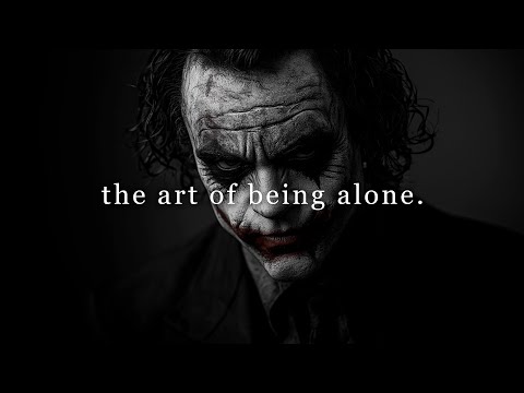 the art of being alone.
