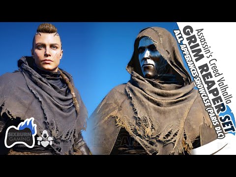 How to Get the Grim REAPER Armor Set ALL Appearances Upgraded Showcase Assassin's Creed Valhalla DLC