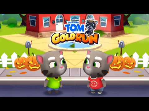 Talking Tom Gold Run Halloween 2015 vs 2025 - Android iOS Gameplay - Tom vs Tom