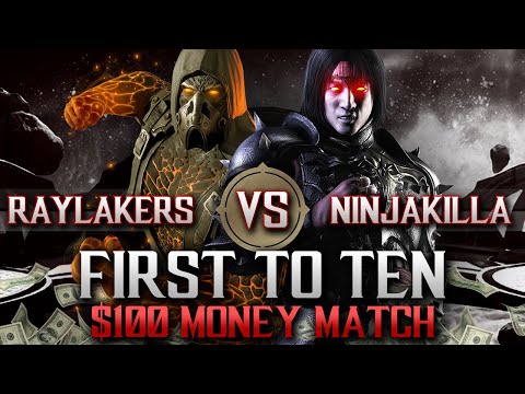 Ninjakilla vs Raylakers $100 FT10 MONEY MATCH (INSANE) - MKX