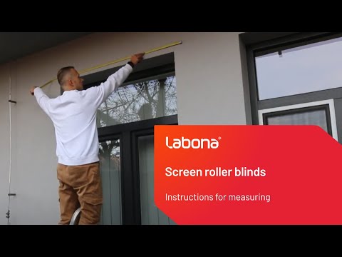 Instructions for measuring screen roller blinds