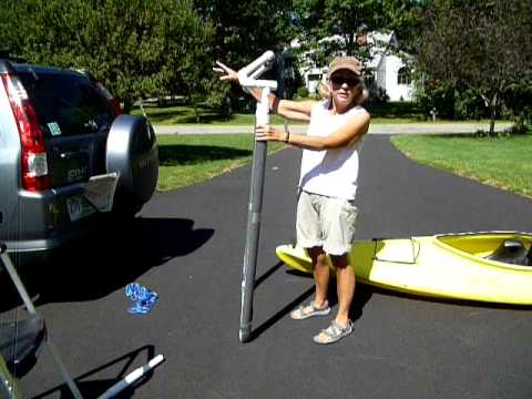 Homemade PVC kayak loader