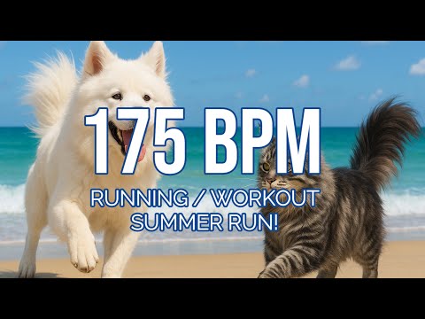 175 BPM Running Music | Focused Cadence Workout | 180 Min | Metronome Synced | Summer Running!