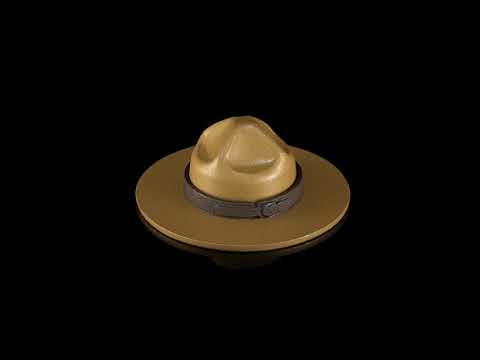 1.5 oz. Pure Silver Gold-Plated Coin - RCMP Stetson Hat