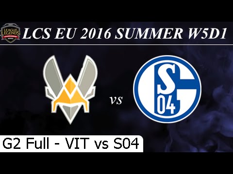 VIT vs S04 Game 2 Full 30/06/2016 - LCS EU Summer 2016 W5D1M3 Team Vitality vs Schalke 04