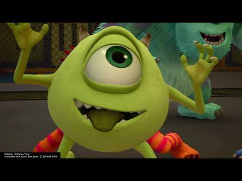 KINGDOM HEARTS III Cutscenes | Monstropolis | 157