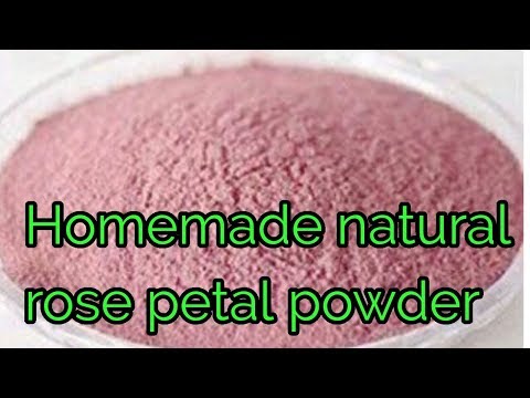 Homemade Natural Rose Petal Powder