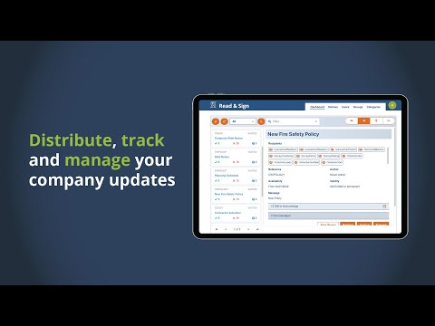 Read & Sign - Distribute & Track company information