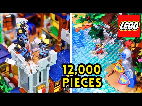 Black Falcons VS Lion Knights! Lego Creator Medieval Castle Siege MOC Finale