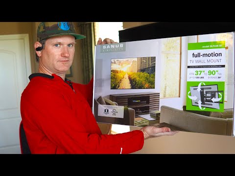 Install Any Full Motion TV Wall Mount - Sanus SLF226-B1