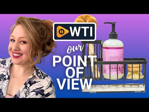 Kitchen Sink Caddy with Self-Drying Diatomaceous Stone | Fast Drying Sink Caddy to Keep Your Countertops Dry Black Stainless Steel - WTI product video review