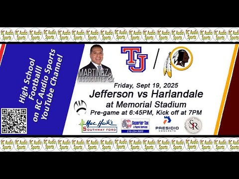 Football: Jefferson vs Harlandale at Memorial Stadium (09/19/25)