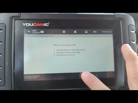 BMW Battery Registration Programming Coding with YOUCANIC Scanner