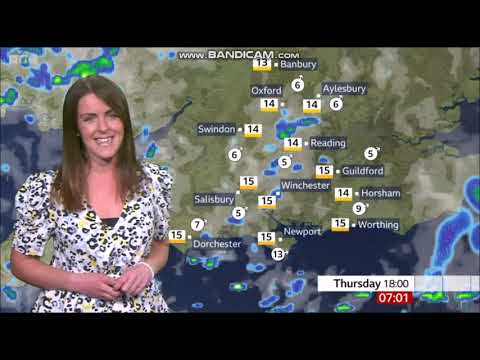 (HD) Alex Osbourne BBC ONE South Today weather October 25th 2023 - 60 fps