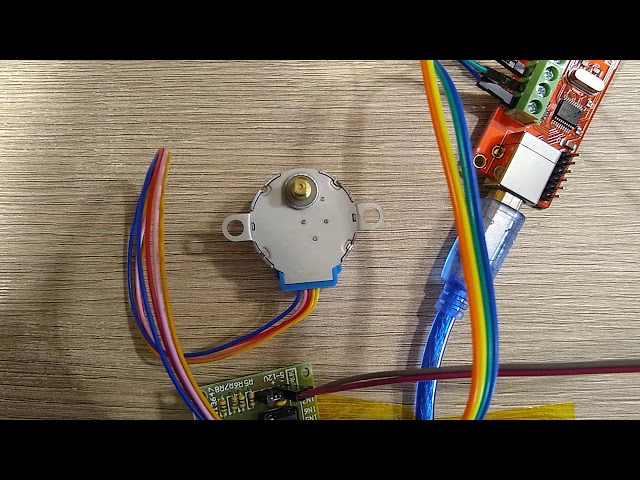 Stepper motor controlled by Numato GPIO Board