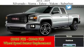 C0035 C0040 Fix! Silverado,Sierra, Yukon, Tahoe and Suburban