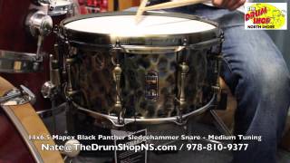 Video thumbnail for Mapex Black Panther Sledgehammer Snare 6.5x14 - The Drum Shop North Shore by Nate Morrison Drums