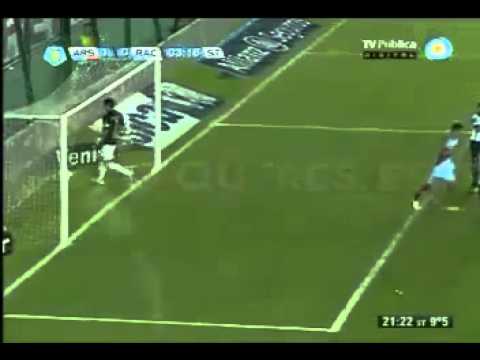 golesya.com gol de Aguirre Arsenal 1 - 0 Racing club Fecha 14 Torneo Final 2013