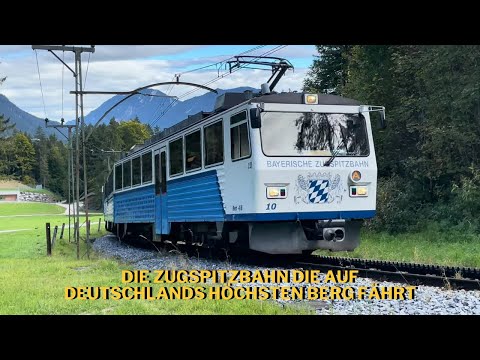 Die Zugspitzbahn die auf Deutschlands höchsten Berg fährt