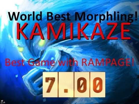 World Best Morphling 7.0 - KAMIKAZE - Best Game with Rampage [ Dota 2  Gameplay ]
