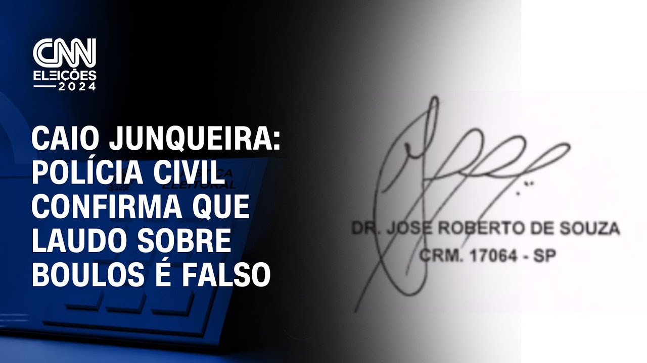 Caio Junqueira: Polícia Civil confirma que laudo sobre Boulos é falso | CNN PRIME TIME
