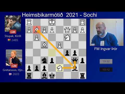 Heimsbikarmótið - Bráðabani Hjörvars Steins gegn Kirill Stupak