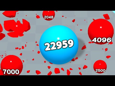 ROLLING ORB CRASH.IO - Ball Run 2048 io Games, Level Up Balls .io Game Offline, SatisfyingMobileGame
