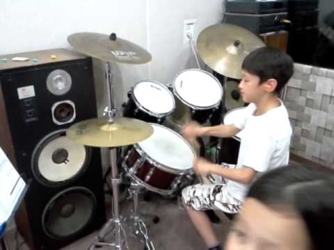 Aaron's drum lesson #2