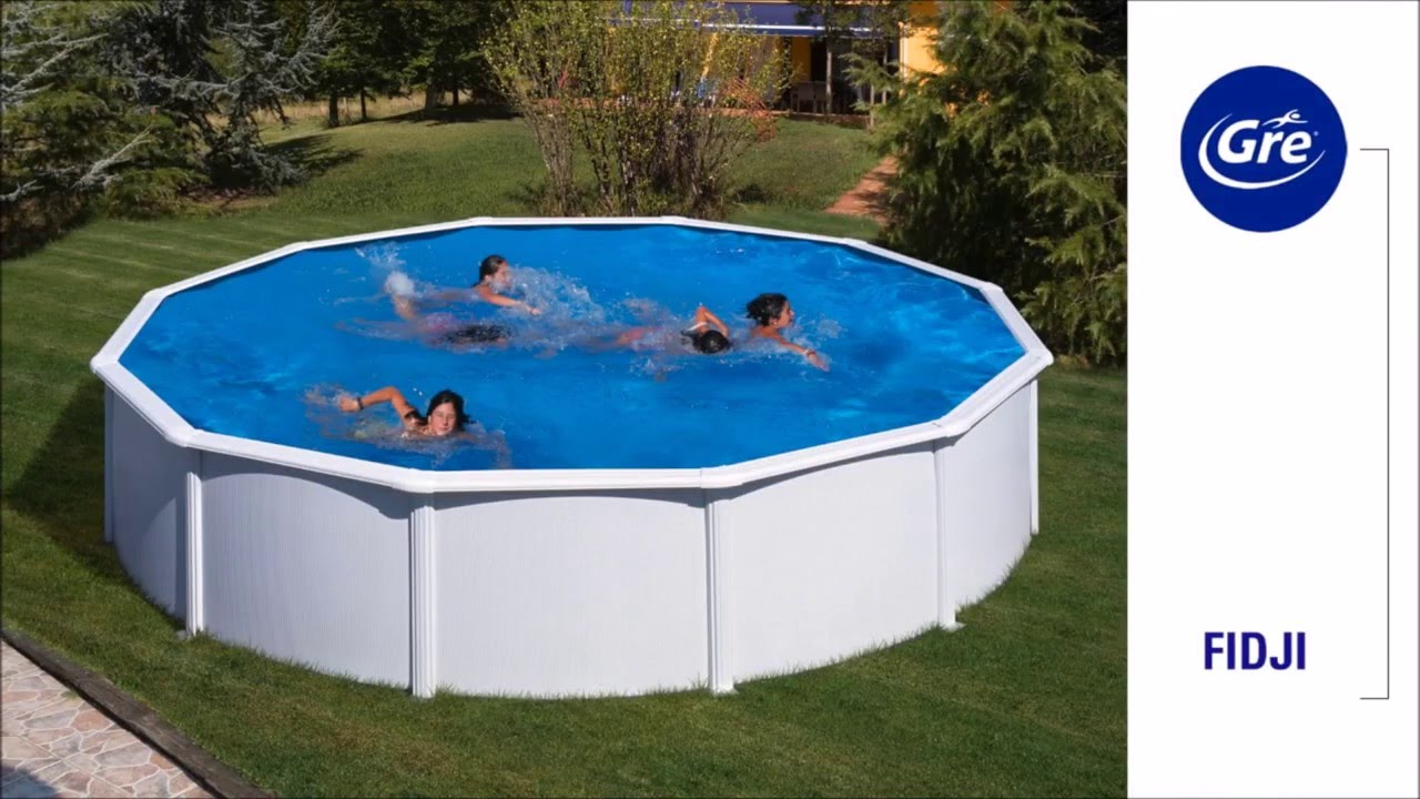 Piscine acier Gré Fidji ronde