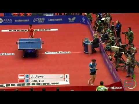 2012 World Team Table Tennis Championships.FINAL: GUO Yue vs LI Jiawei