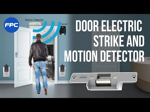 One Door Access Control Kit with Electric Strike Fail Safe, Wireless Receiver, PIR Motion Detector