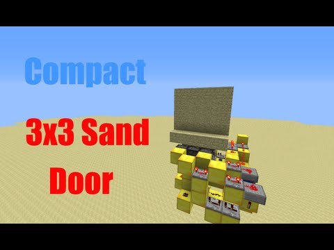 Compact Fast 3x3 Sand Door Minecraft Map