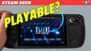 Aliens Dark Descent on the Steam Deck - Is it Playable?