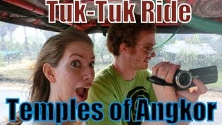 Tuk-Tuk ride (autorickshaw) around the Temples of Angkor, Siem Reap Province, Cambodia