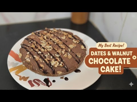 Dates and Walnut Chocolate cake in 30 Minutes!(Beginners Friendly)
