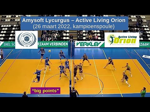 2022-03-26 Amysoft Lycurgus  - Active Living Orion (kampioenspoule), "big points" in 8 minuten