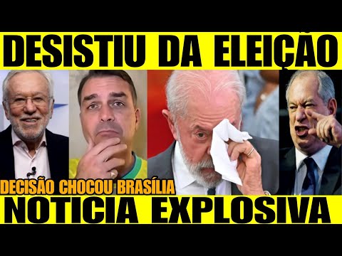 BREAKING NEWS! HE JUST WITHDREW FROM THE 2026 ELECTION - LULA DA SILVA OF THE PT MAKES A SERIOUS ...