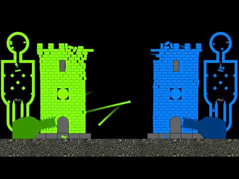 Castle Destruction, The War, Day 4-6 - Marble Race in Algodoo