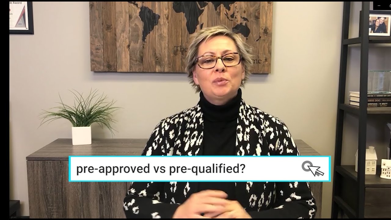 Know the difference between being pre-qualified vs pre-approved when buying a home.