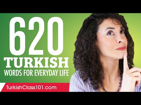 620 Turkish Words for Everyday Life - Basic Vocabulary #31
