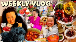 VLOG: meeting bestie's new puppy!!! + a lot of cooking at home, window shopping, new year new reset!