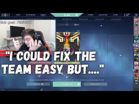 Zombs on HOW he could HELP SENTINELS WIN Again..