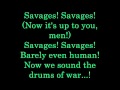 Savages lyrics